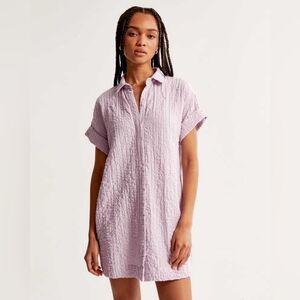 Abercrombie & Fitch Lavender Textured Dress